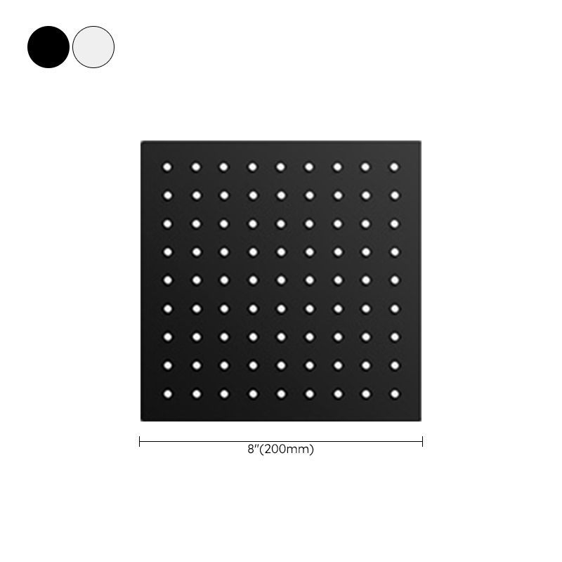 Black Round Fixed Shower Head Modern Style Wall-Mount Showerhead Clearhalo 'Bathroom Remodel & Bathroom Fixtures' 'Home Improvement' 'home_improvement' 'home_improvement_shower_heads' 'Shower Heads' 'shower_heads' 'Showers & Bathtubs Plumbing' 'Showers & Bathtubs' 1200x1200_e6b5b324-6875-4c89-b87e-6359d86c9142