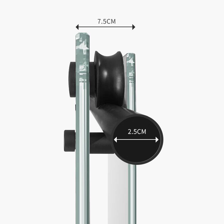 Transparent Pivot Shower Bath Door Tempered Semi-Frameless Shower Doors Clearhalo 'Bathroom Remodel & Bathroom Fixtures' 'Home Improvement' 'home_improvement' 'home_improvement_shower_tub_doors' 'Shower and Tub Doors' 'shower_tub_doors' 'Showers & Bathtubs' 1200x1200_e6bec8f7-2846-4a2a-a3f2-dc4313438cdd