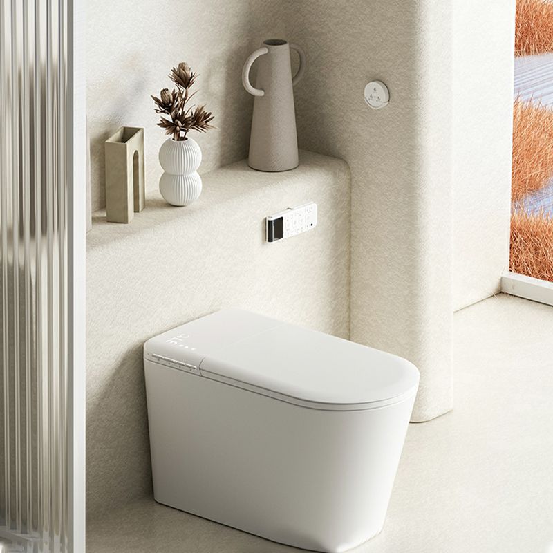 Modern Floor Mount Bidet with Elongated Bowl Shape and Heated Seat Clearhalo 'Bathroom Remodel & Bathroom Fixtures' 'Bidets' 'Home Improvement' 'home_improvement' 'home_improvement_bidets' 'Toilets & Bidets' 1200x1200_e6c926b3-359b-4a98-bfb3-79e11d673003