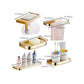 Traditional Style Golden Bathroom Accessory as Individual or as a Set Clearhalo 'Bathroom Hardware Sets' 'Bathroom Hardware' 'Bathroom Remodel & Bathroom Fixtures' 'bathroom_hardware_sets' 'Home Improvement' 'home_improvement' 'home_improvement_bathroom_hardware_sets' 1200x1200_e6c9a1a3-2187-45eb-8ad1-683865fb42ac