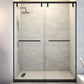 Double Sliding Semi Frameless Inline Tempered Glass Shower Door Clearhalo 'Bathroom Remodel & Bathroom Fixtures' 'Home Improvement' 'home_improvement' 'home_improvement_shower_tub_doors' 'Shower and Tub Doors' 'shower_tub_doors' 'Showers & Bathtubs' 1200x1200_e6d153c2-4c45-4e73-8e2f-5fd1baafd720