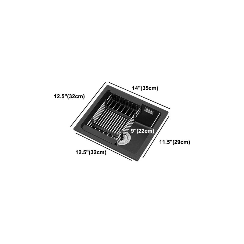 Black Quartz Sink Drop-In Kitchen Sink with with Drain Assembly Clearhalo 'Home Improvement' 'home_improvement' 'home_improvement_kitchen_sinks' 'Kitchen Remodel & Kitchen Fixtures' 'Kitchen Sinks & Faucet Components' 'Kitchen Sinks' 'kitchen_sinks' 1200x1200_e6d25d69-b262-4fd2-a23b-018bc9fae02c