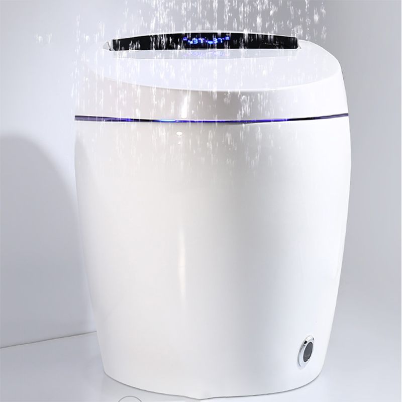 Contemporary Heated Seat Dryer Elongated White Ceramic Floor Standing Bidet Clearhalo 'Bathroom Remodel & Bathroom Fixtures' 'Bidets' 'Home Improvement' 'home_improvement' 'home_improvement_bidets' 'Toilets & Bidets' 1200x1200_e6d83dbb-335e-4f20-a098-5b2022bb5f08