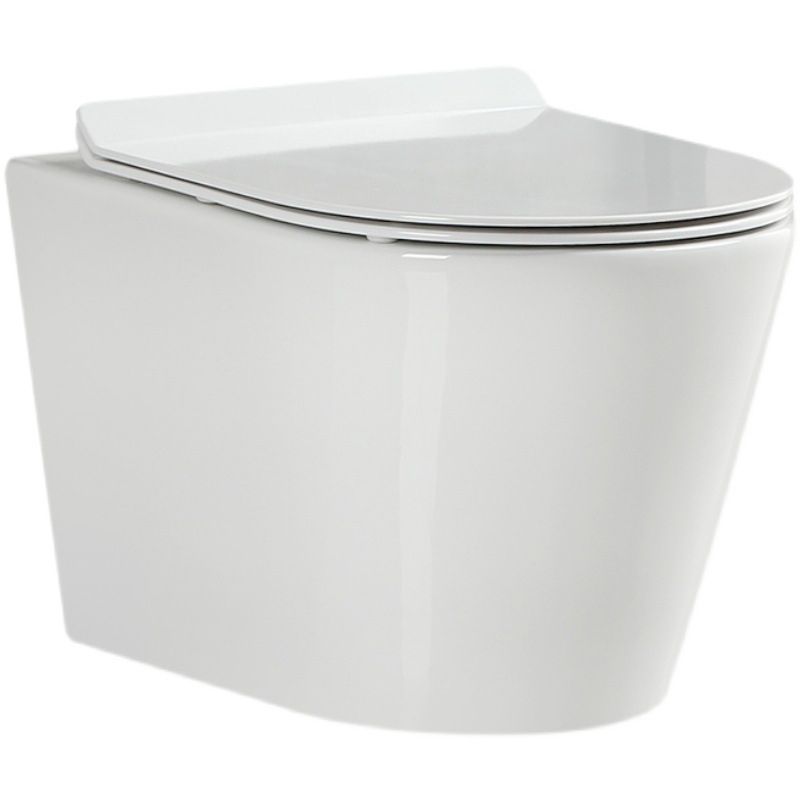 Contemporary Flush Toilet Wall Mount One-Piece Toilet Porcelain Toilet Clearhalo 'Bathroom Remodel & Bathroom Fixtures' 'Home Improvement' 'home_improvement' 'home_improvement_toilets' 'Toilets & Bidets' 'Toilets' 1200x1200_e6dfad09-8a0d-4f61-b64f-4c6d5b85b2ac