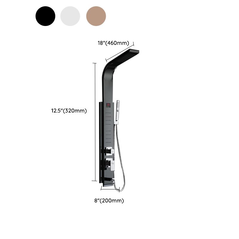 Shower Set Shower Screen Intelligent Digital Display Bathroom Shower Head Clearhalo 'Bathroom Remodel & Bathroom Fixtures' 'Home Improvement' 'home_improvement' 'home_improvement_shower_faucets' 'Shower Faucets & Systems' 'shower_faucets' 'Showers & Bathtubs Plumbing' 'Showers & Bathtubs' 1200x1200_e6f52975-5476-4fc9-a2d8-6839e2ec5b8d