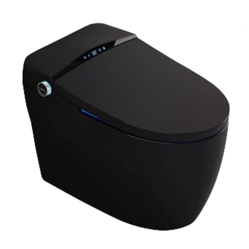 19.68" H Electronic Elongated Toilet Floor Standing Bidet in Black Clearhalo 'Bathroom Remodel & Bathroom Fixtures' 'Bidets' 'Home Improvement' 'home_improvement' 'home_improvement_bidets' 'Toilets & Bidets' 1200x1200_e71b3a37-85b9-4193-8e88-172c7595b2de