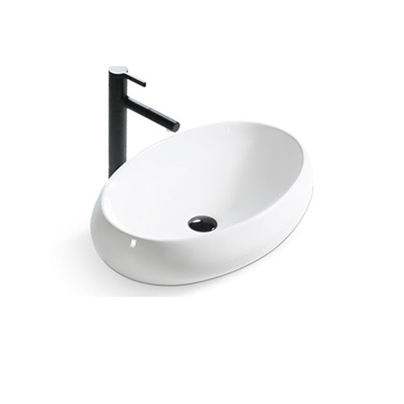 Bathroom Ceramic Sink Round Rod Handle Anti-spill Modern Faucet Sink Clearhalo 'Bathroom Remodel & Bathroom Fixtures' 'Bathroom Sinks & Faucet Components' 'Bathroom Sinks' 'bathroom_sink' 'Home Improvement' 'home_improvement' 'home_improvement_bathroom_sink' 1200x1200_e72ceac5-ccf8-4102-8450-94f38d011bb6