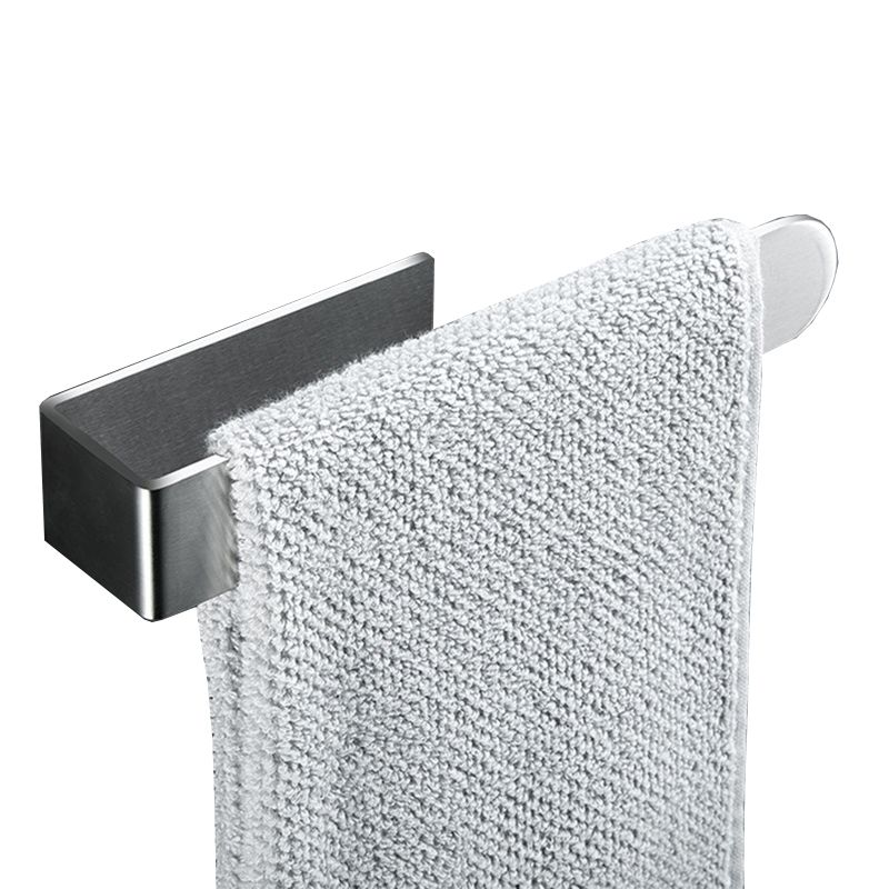 Modern Towel Ring Bathroom Hardware Set Stainless Steel/Black Bath Hardware Set Clearhalo 'Bathroom Hardware Sets' 'Bathroom Hardware' 'Bathroom Remodel & Bathroom Fixtures' 'bathroom_hardware_sets' 'Home Improvement' 'home_improvement' 'home_improvement_bathroom_hardware_sets' 1200x1200_e73e40b4-bbe9-44ee-9808-237a48fa8497