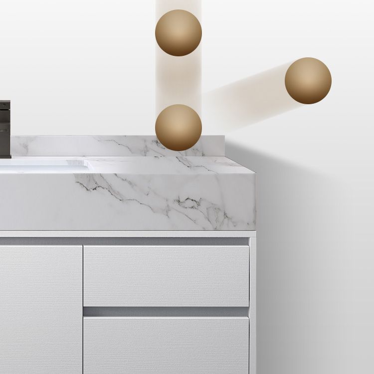 Wall Mount Wood Sink Vanity Modern Bathroom Sink Vanity with Mirror Clearhalo 'Bathroom Remodel & Bathroom Fixtures' 'Bathroom Vanities' 'bathroom_vanities' 'Home Improvement' 'home_improvement' 'home_improvement_bathroom_vanities' 1200x1200_e7524c17-127e-4fdc-8d54-c57ba2db0652