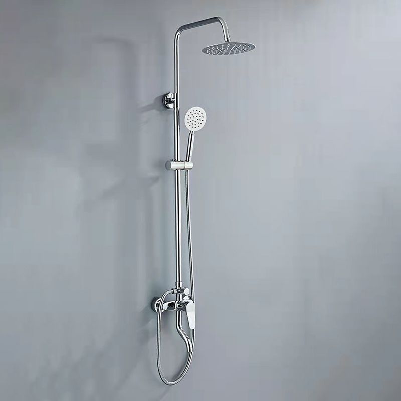 Modern Shower Set Brass Slide Bar Included Adjustable Shower Head Shower Combo Clearhalo 'Bathroom Remodel & Bathroom Fixtures' 'Home Improvement' 'home_improvement' 'home_improvement_shower_faucets' 'Shower Faucets & Systems' 'shower_faucets' 'Showers & Bathtubs Plumbing' 'Showers & Bathtubs' 1200x1200_e7743fea-3f52-449e-976f-77172876703c