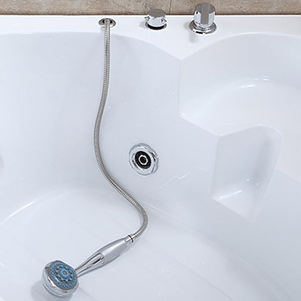 Modern Corner Bathtub Acrylic Soaking White Back to Wall Bathtub Clearhalo 'Bathroom Remodel & Bathroom Fixtures' 'Bathtubs' 'Home Improvement' 'home_improvement' 'home_improvement_bathtubs' 'Showers & Bathtubs' 1200x1200_e7759525-fe84-4ac0-8806-ac134dab2ede