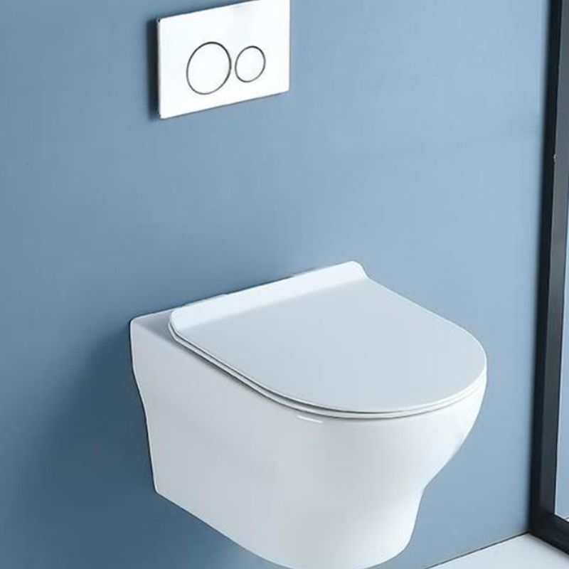 Modern White Flush Toilet Wall Hung Urine Toilet with Seat for Bathroom Clearhalo 'Bathroom Remodel & Bathroom Fixtures' 'Home Improvement' 'home_improvement' 'home_improvement_toilets' 'Toilets & Bidets' 'Toilets' 1200x1200_e7762de7-2832-411f-b14e-16d49d49c7fa