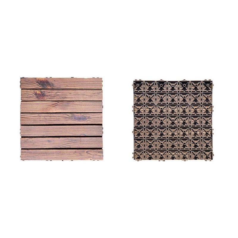 7-Slat Square Wood Floor Tiles Snapping Installation Outdoor Flooring Tiles Clearhalo 'Home Improvement' 'home_improvement' 'home_improvement_outdoor_deck_tiles_planks' 'Outdoor Deck Tiles & Planks' 'Outdoor Flooring & Tile' 'Outdoor Remodel' 'outdoor_deck_tiles_planks' 1200x1200_e77a7798-f011-4f86-a091-f04e06df0e94