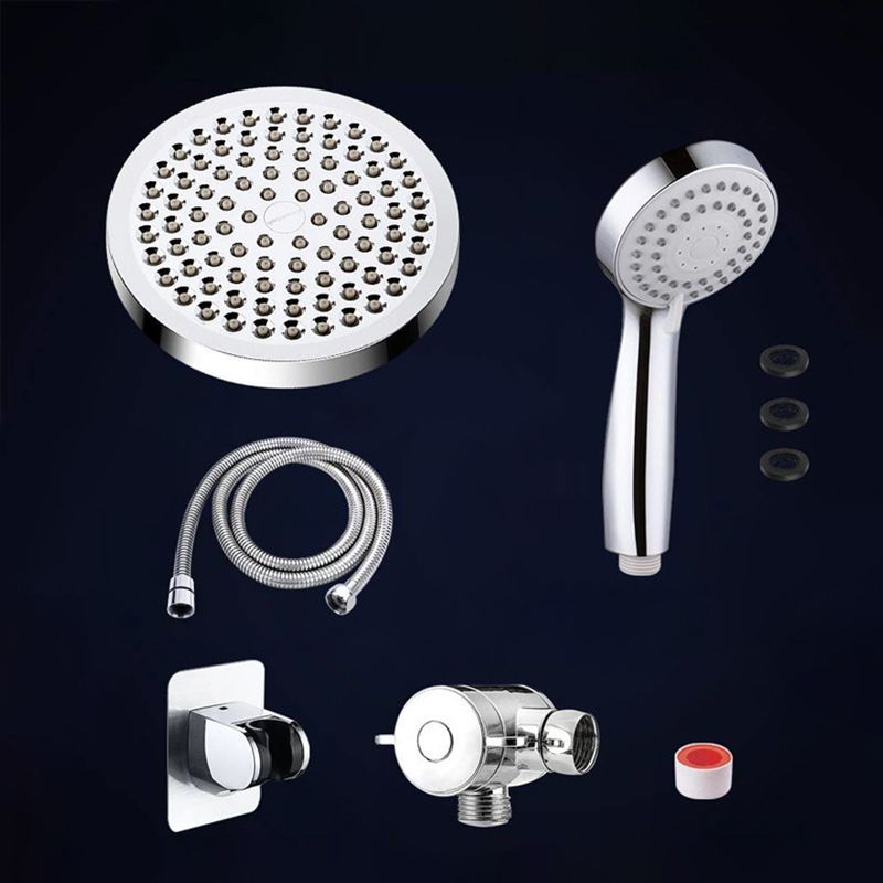 Contemporary Style Shower Head Metal Bathroom Shower Head with Hose Clearhalo 'Bathroom Remodel & Bathroom Fixtures' 'Home Improvement' 'home_improvement' 'home_improvement_shower_heads' 'Shower Heads' 'shower_heads' 'Showers & Bathtubs Plumbing' 'Showers & Bathtubs' 1200x1200_e786b728-1759-4908-88b8-708d14f08276
