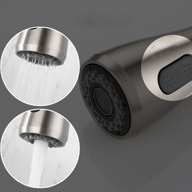 Modern Touch Sensor Kitchen Faucet Stainless Steel Swivel Spout with Pull down Sprayer Clearhalo 'Home Improvement' 'home_improvement' 'home_improvement_kitchen_faucets' 'Kitchen Faucets' 'Kitchen Remodel & Kitchen Fixtures' 'Kitchen Sinks & Faucet Components' 'kitchen_faucets' 1200x1200_e790f061-18a9-4cde-b958-39f566b229d2