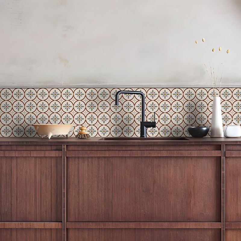 Water Resistant Peel & Stick Tile Square Pattern Printing Single Tile Clearhalo 'Flooring 'Home Improvement' 'home_improvement' 'home_improvement_peel_stick_blacksplash' 'Peel & Stick Backsplash Tile' 'peel_stick_blacksplash' 'Walls & Ceilings' Walls and Ceiling' 1200x1200_e7bc4d73-11b9-488e-b7dd-15eee34e34b6