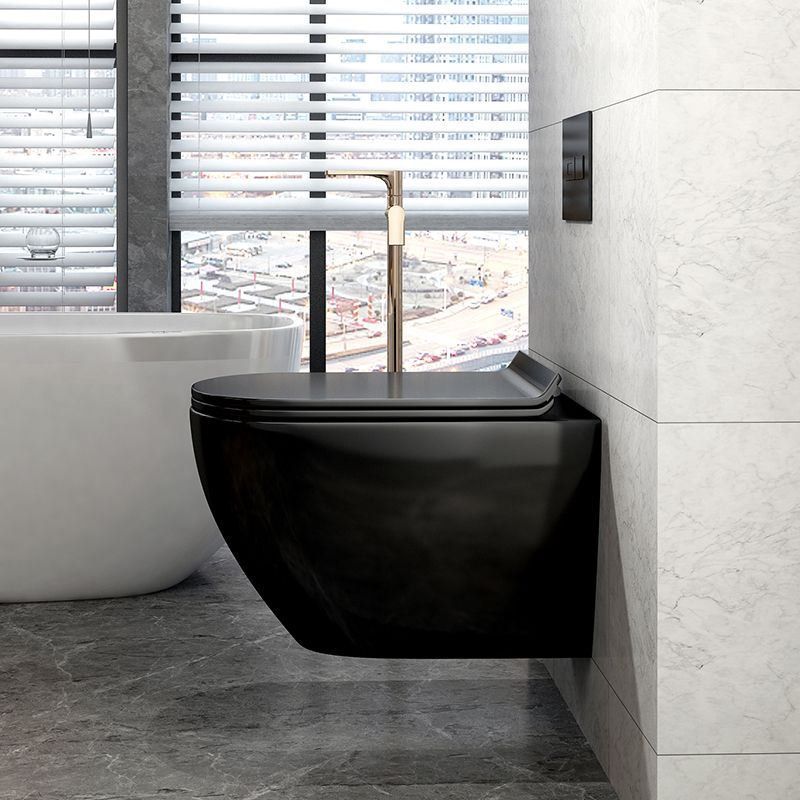 Scandinavian Wall Hung Toilet Set Elongated Bowl Shape Smart Bidet Clearhalo 'Bathroom Remodel & Bathroom Fixtures' 'Bidets' 'Home Improvement' 'home_improvement' 'home_improvement_bidets' 'Toilets & Bidets' 1200x1200_e7d882bc-0dc0-4acd-8b52-629ef273c7d4