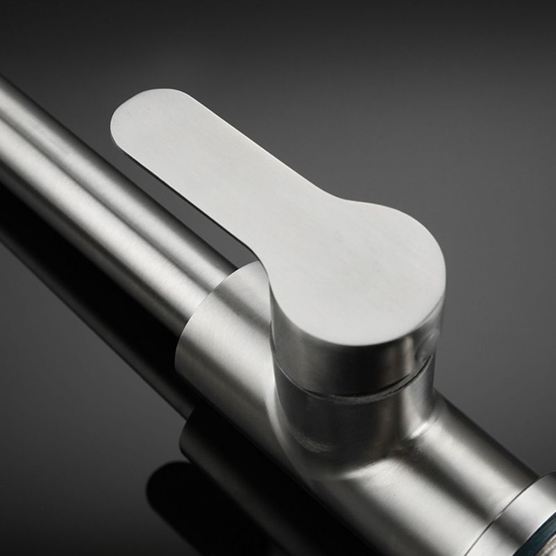 Kitchen Bar Faucet 304 Stainless Steel Swivel Spout with Pull Out Sprayer Clearhalo 'Home Improvement' 'home_improvement' 'home_improvement_kitchen_faucets' 'Kitchen Faucets' 'Kitchen Remodel & Kitchen Fixtures' 'Kitchen Sinks & Faucet Components' 'kitchen_faucets' 1200x1200_e82f1cbb-ba3e-44c3-b64b-7acd337b866e