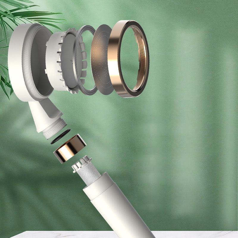 Contemporary Shower Head Round Shower Head with Water Filtration Clearhalo 'Bathroom Remodel & Bathroom Fixtures' 'Home Improvement' 'home_improvement' 'home_improvement_shower_heads' 'Shower Heads' 'shower_heads' 'Showers & Bathtubs Plumbing' 'Showers & Bathtubs' 1200x1200_e83c2d07-d4fe-4e75-81f8-11d3f0a70e47