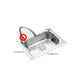 Rectangle Stainless Steel Sink Kitchen Sink with Drain Assembly(Not Including Faucet) Clearhalo 'Home Improvement' 'home_improvement' 'home_improvement_kitchen_sinks' 'Kitchen Remodel & Kitchen Fixtures' 'Kitchen Sinks & Faucet Components' 'Kitchen Sinks' 'kitchen_sinks' 1200x1200_e855222f-d366-4ecb-87cb-fb0fb3dd7f90