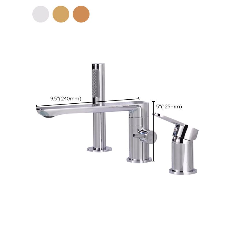 Bathroom Faucet Rod Handle Temperature Control Bathtub Faucet Clearhalo 'Bathroom Remodel & Bathroom Fixtures' 'Bathtub Faucets' 'bathtub_faucets' 'Home Improvement' 'home_improvement' 'home_improvement_bathtub_faucets' 1200x1200_e87d43d3-1c6d-4b51-802f-bfe58c392b8f