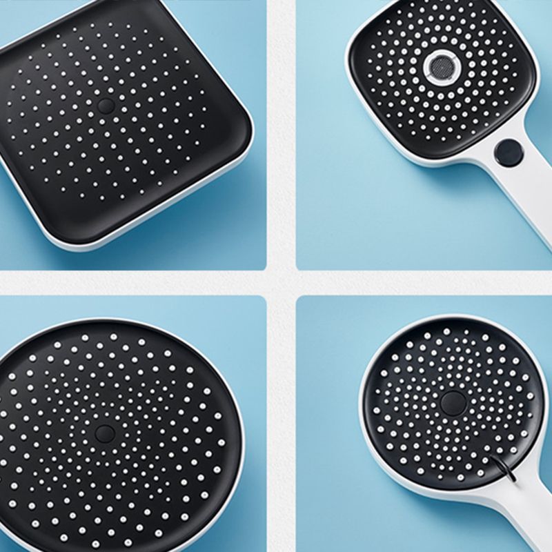 Modern Adjustable Water Flow Shower Faucet Hose Shower System on Wall in White Clearhalo 'Bathroom Remodel & Bathroom Fixtures' 'Home Improvement' 'home_improvement' 'home_improvement_shower_faucets' 'Shower Faucets & Systems' 'shower_faucets' 'Showers & Bathtubs Plumbing' 'Showers & Bathtubs' 1200x1200_e87dc17d-ab50-4f8c-8c3b-ffdb6bed2385