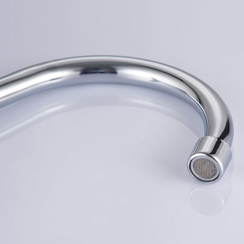 Contemporary Single Handle Kitchen Faucet High Arch Water Filler in Chrome Clearhalo 'Home Improvement' 'home_improvement' 'home_improvement_kitchen_faucets' 'Kitchen Faucets' 'Kitchen Remodel & Kitchen Fixtures' 'Kitchen Sinks & Faucet Components' 'kitchen_faucets' 1200x1200_e88684be-25c0-4c4f-b27b-a680031a967e