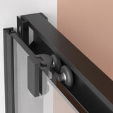 Framed Single Sliding Shower Door Transparent Tempered Shower Bath Door Clearhalo 'Bathroom Remodel & Bathroom Fixtures' 'Home Improvement' 'home_improvement' 'home_improvement_shower_tub_doors' 'Shower and Tub Doors' 'shower_tub_doors' 'Showers & Bathtubs' 1200x1200_e893c1ea-a5fe-47f2-a6e7-3fe2a754ca40