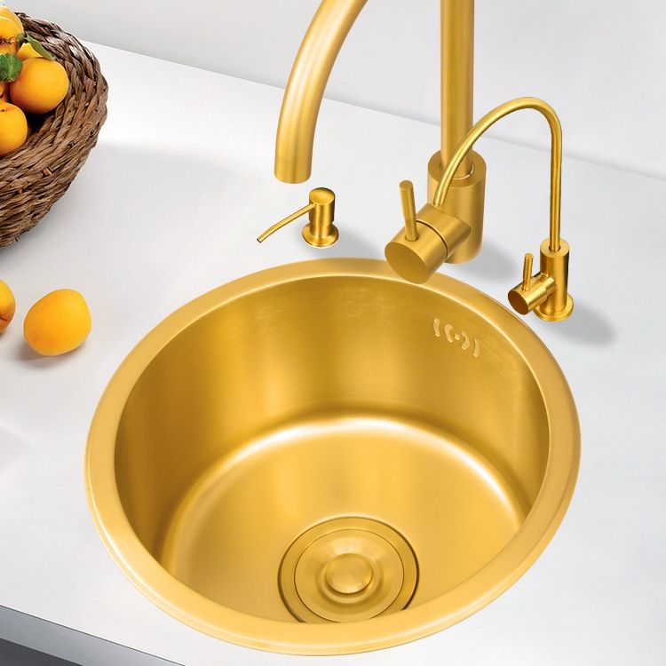 Single Bowl Kitchen Sink Stainless Steel Kitchen Sink with Round Shape Clearhalo 'Home Improvement' 'home_improvement' 'home_improvement_kitchen_sinks' 'Kitchen Remodel & Kitchen Fixtures' 'Kitchen Sinks & Faucet Components' 'Kitchen Sinks' 'kitchen_sinks' 1200x1200_e8991202-c4ba-470b-9736-a25724397d89