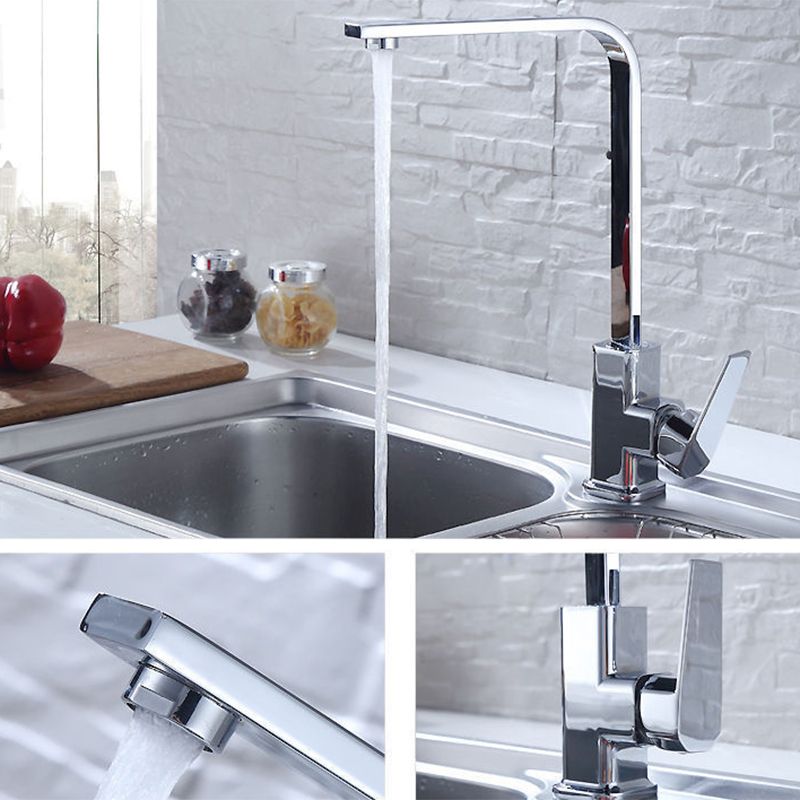 Modern 1-Handle Faucet with Water Dispenser Copper Standard Kitchen Faucet Clearhalo 'Home Improvement' 'home_improvement' 'home_improvement_kitchen_faucets' 'Kitchen Faucets' 'Kitchen Remodel & Kitchen Fixtures' 'Kitchen Sinks & Faucet Components' 'kitchen_faucets' 1200x1200_e89cde90-440f-413a-8975-eced07fb7abf