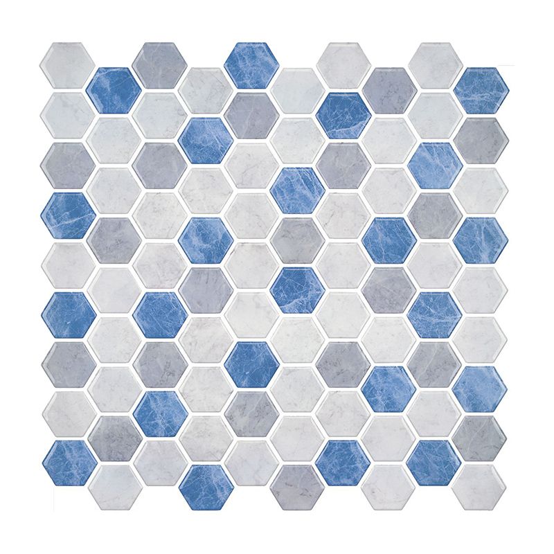 Modern Field Tile Waterproof Hexagon Pattern Peel and Stick Tile Over Tile Clearhalo 'Flooring 'Home Improvement' 'home_improvement' 'home_improvement_peel_stick_blacksplash' 'Peel & Stick Backsplash Tile' 'peel_stick_blacksplash' 'Walls & Ceilings' Walls and Ceiling' 1200x1200_e8a6477c-10cf-49f0-8387-6e4dc81c0fcd