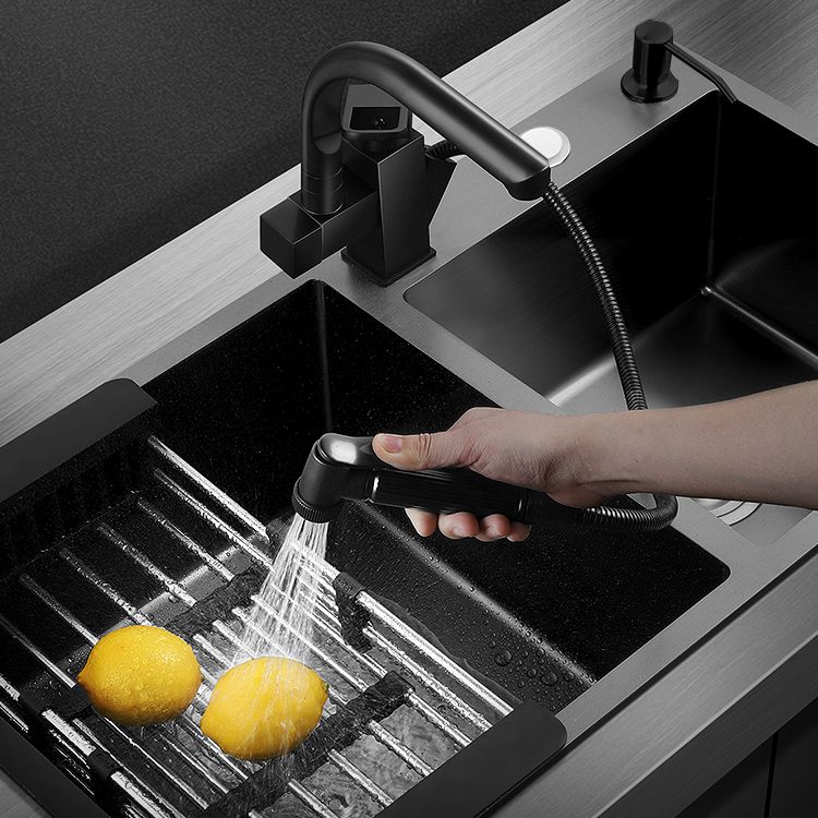 Modern Style Kitchen Sink Stainless Steel Rectangle Dirt Resistant Drop-In Kitchen Sink Clearhalo 'Home Improvement' 'home_improvement' 'home_improvement_kitchen_sinks' 'Kitchen Remodel & Kitchen Fixtures' 'Kitchen Sinks & Faucet Components' 'Kitchen Sinks' 'kitchen_sinks' 1200x1200_e8a6dde3-473e-464d-a756-d27ee7e32d9c