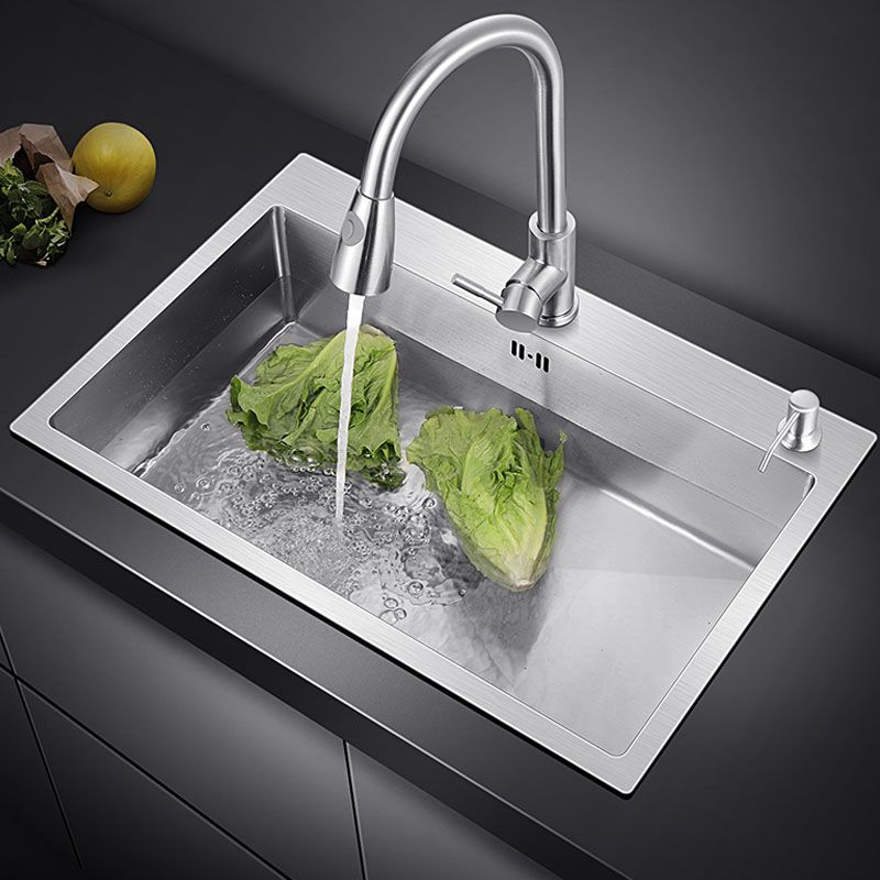 Classic Kitchen Sink Stainless Steel Friction Resistant Kitchen Sink with Drain Assembly Clearhalo 'Home Improvement' 'home_improvement' 'home_improvement_kitchen_sinks' 'Kitchen Remodel & Kitchen Fixtures' 'Kitchen Sinks & Faucet Components' 'Kitchen Sinks' 'kitchen_sinks' 1200x1200_e8ab12ab-045b-47e0-8fe1-069665e5571a