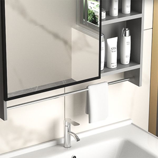 Modern Metal Sink Vanity Wood Wall Mount Faucet Included Bathroom Vanity Clearhalo 'Bathroom Remodel & Bathroom Fixtures' 'Bathroom Vanities' 'bathroom_vanities' 'Home Improvement' 'home_improvement' 'home_improvement_bathroom_vanities' 1200x1200_e8b5cc34-0ca6-4b93-b32d-4a6a1aeebc7b
