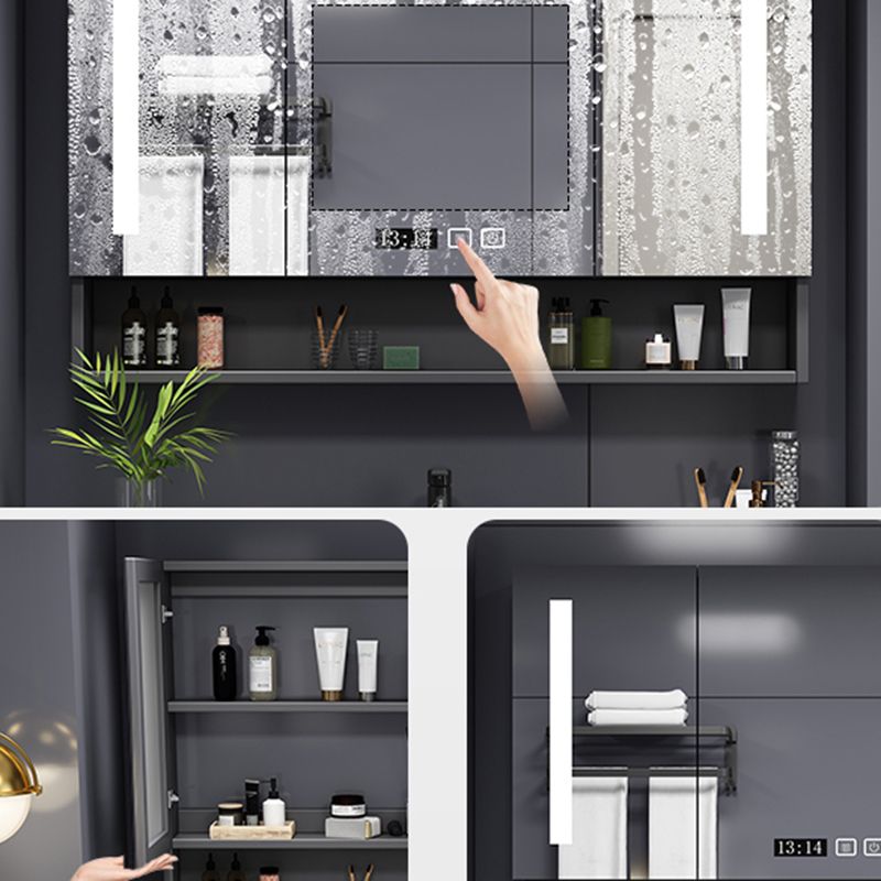 Grey Single Sink Vanity Wood Frame Mirror Rectangular Glam Faucet Vanity with 2 Drawers Clearhalo 'Bathroom Remodel & Bathroom Fixtures' 'Bathroom Vanities' 'bathroom_vanities' 'Home Improvement' 'home_improvement' 'home_improvement_bathroom_vanities' 1200x1200_e8bd0589-5a9b-479c-9f19-d0a56c4eda70