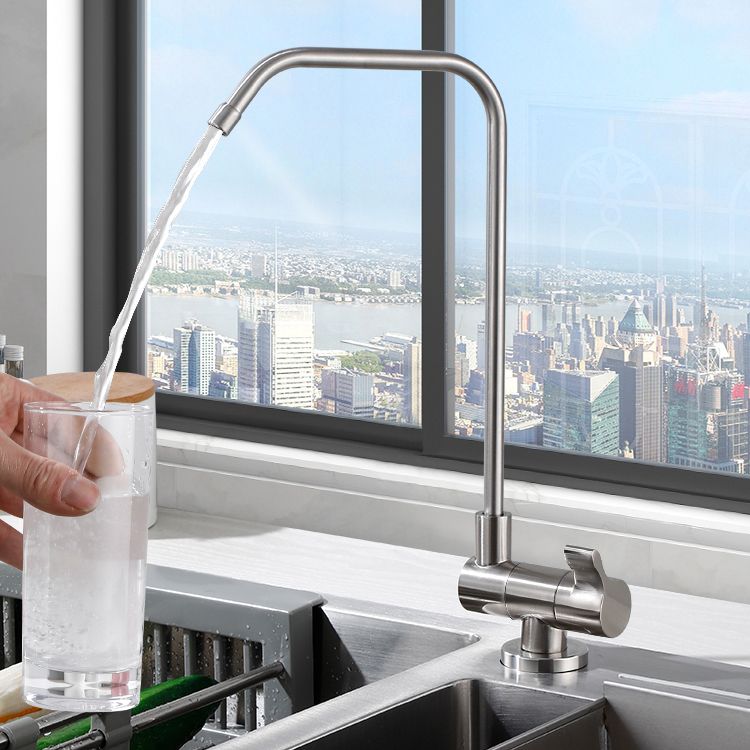Modern Single Level Bar Faucet 1 Hole No Sensor Kitchen Faucet Clearhalo 'Home Improvement' 'home_improvement' 'home_improvement_kitchen_faucets' 'Kitchen Faucets' 'Kitchen Remodel & Kitchen Fixtures' 'Kitchen Sinks & Faucet Components' 'kitchen_faucets' 1200x1200_e8c66397-ac76-421e-8592-30a3e9285abd