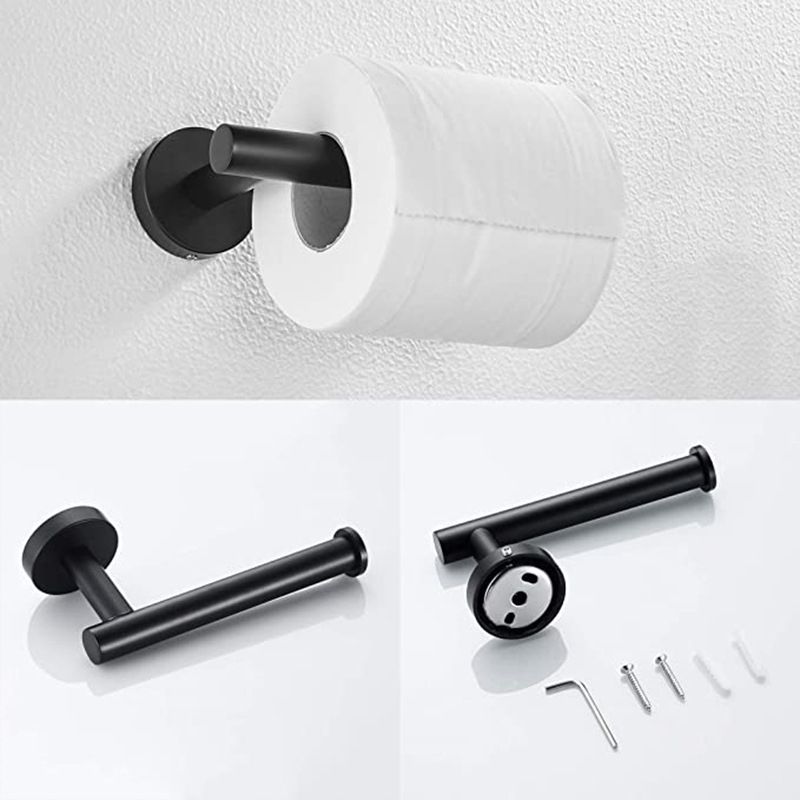 Traditional 2- Piece Bathroom Hardware Set Towel Ring/ Paper Holder Clearhalo 'Bathroom Hardware Sets' 'Bathroom Hardware' 'Bathroom Remodel & Bathroom Fixtures' 'bathroom_hardware_sets' 'Home Improvement' 'home_improvement' 'home_improvement_bathroom_hardware_sets' 1200x1200_e8dd5b61-55b7-4e27-aff1-bcf0300e3468