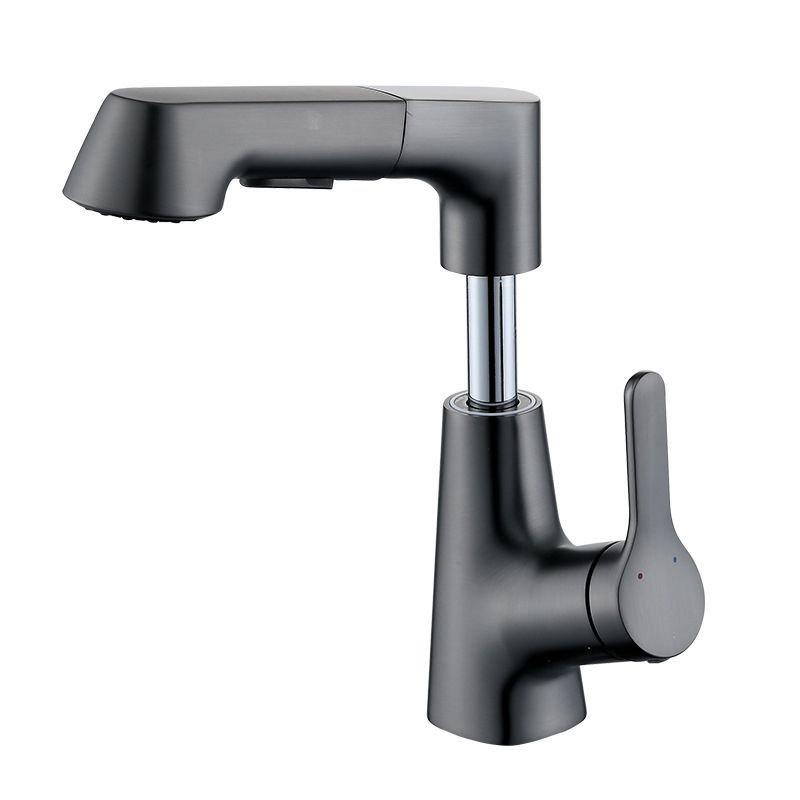 Contemporary Sink Faucet Plian Low Arc Brass Centerset Lavatory Faucet Clearhalo 'Bathroom Remodel & Bathroom Fixtures' 'Bathroom Sink Faucets' 'Bathroom Sinks & Faucet Components' 'bathroom_sink_faucets' 'Home Improvement' 'home_improvement' 'home_improvement_bathroom_sink_faucets' 1200x1200_e8f6f615-b0b5-4fc4-84b2-a0d5c2633dda