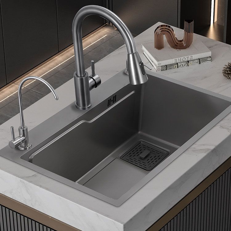 Contemporary Black Sink Stainless Steel Kitchen Sink with Soundproofing Clearhalo 'Home Improvement' 'home_improvement' 'home_improvement_kitchen_sinks' 'Kitchen Remodel & Kitchen Fixtures' 'Kitchen Sinks & Faucet Components' 'Kitchen Sinks' 'kitchen_sinks' 1200x1200_e8fe549b-012e-4eca-a393-828a25a2bb41