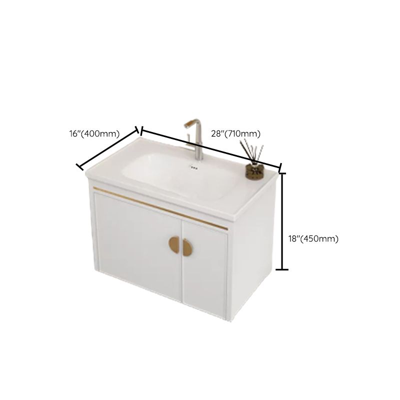 Gorgeous Sink Cabinet Free-standing Standard Space Saver Vanity with Mirror Clearhalo 'Bathroom Remodel & Bathroom Fixtures' 'Bathroom Vanities' 'bathroom_vanities' 'Home Improvement' 'home_improvement' 'home_improvement_bathroom_vanities' 1200x1200_e9092c37-cd40-4ba1-ae46-f8ad81e0a343