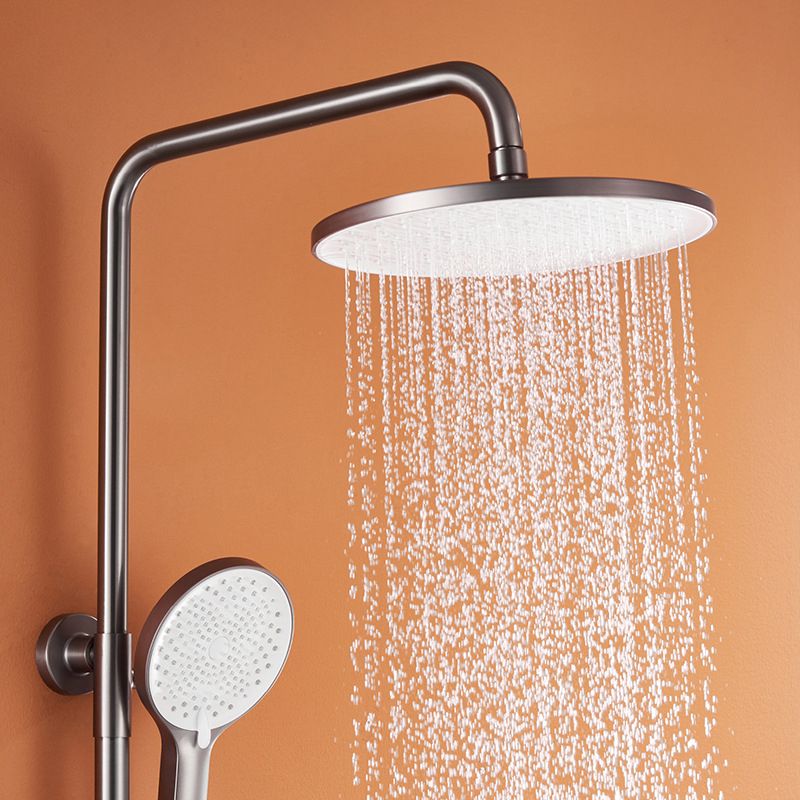 Lever Handle Shower Set Copper Adjustable Spray Pattern Round Wall Mount Shower Set Clearhalo 'Bathroom Remodel & Bathroom Fixtures' 'Home Improvement' 'home_improvement' 'home_improvement_shower_faucets' 'Shower Faucets & Systems' 'shower_faucets' 'Showers & Bathtubs Plumbing' 'Showers & Bathtubs' 1200x1200_e9342296-6454-436f-98d1-4fd951a92fa1