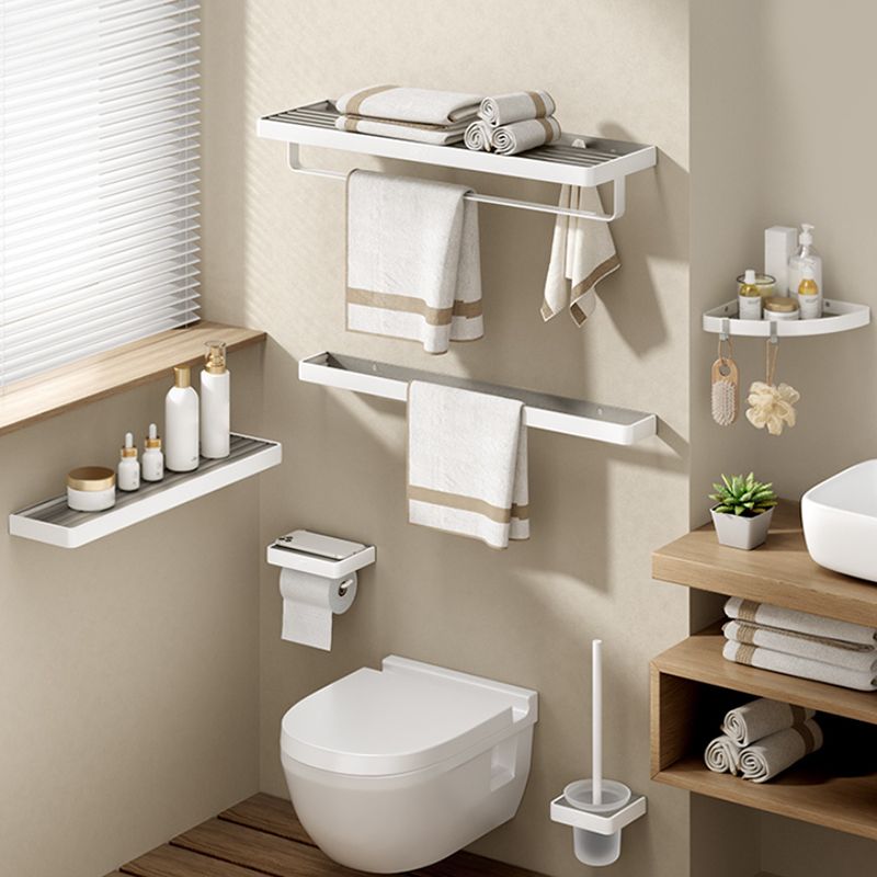Modern Bath Hardware Set Paper Holder Bath Shelf Bathroom Accessory Kit Clearhalo 'Bathroom Hardware Sets' 'Bathroom Hardware' 'Bathroom Remodel & Bathroom Fixtures' 'bathroom_hardware_sets' 'Home Improvement' 'home_improvement' 'home_improvement_bathroom_hardware_sets' 1200x1200_e952a882-ef7a-4058-890d-64cc103e4753