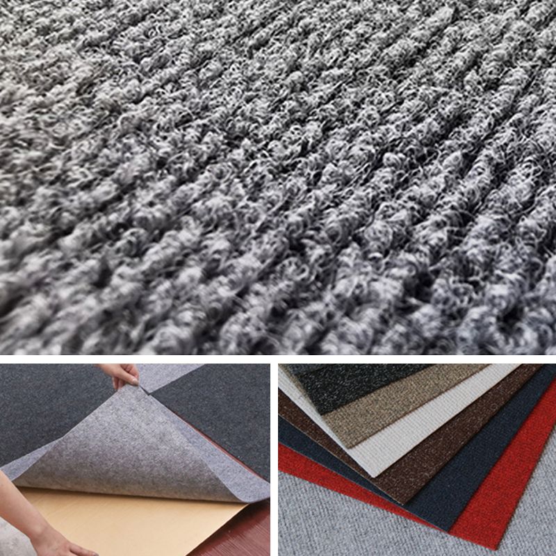 Dark Color Level Loop Carpet Tile Self Adhesive Indoor Office Carpet Tiles Clearhalo 'Carpet Tiles & Carpet Squares' 'carpet_tiles_carpet_squares' 'Flooring 'Home Improvement' 'home_improvement' 'home_improvement_carpet_tiles_carpet_squares' Walls and Ceiling' 1200x1200_e95ab7b2-cbc4-4967-999e-0cf12185acf1