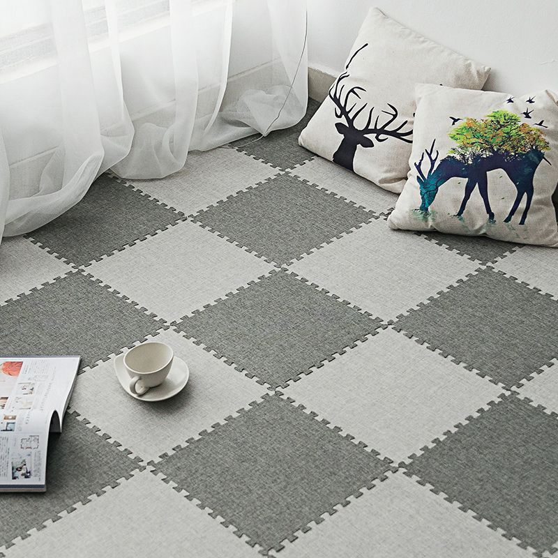 Carpet Tile Fade Resistant Non-Skid Solid Color Interlocking Carpet Tile Living Room Clearhalo 'Carpet Tiles & Carpet Squares' 'carpet_tiles_carpet_squares' 'Flooring 'Home Improvement' 'home_improvement' 'home_improvement_carpet_tiles_carpet_squares' Walls and Ceiling' 1200x1200_e977d272-4b01-4855-8390-d081775a6983