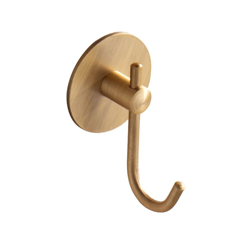 Brass 5 Piece Bathroom Accessory Set Vintage Metal Robe Hooks Clearhalo 'Bathroom Hardware Sets' 'Bathroom Hardware' 'Bathroom Remodel & Bathroom Fixtures' 'bathroom_hardware_sets' 'Home Improvement' 'home_improvement' 'home_improvement_bathroom_hardware_sets' 1200x1200_e97b90ff-849c-4722-b956-efc579dae237