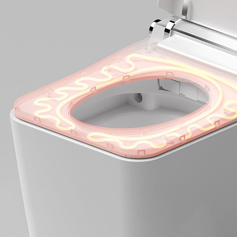 White Floor Mount Bidet with Tank and Heated Seat Elongated Bidet Clearhalo 'Bathroom Remodel & Bathroom Fixtures' 'Bidets' 'Home Improvement' 'home_improvement' 'home_improvement_bidets' 'Toilets & Bidets' 1200x1200_e9b5b593-a43e-40b7-9449-b96caba4d0a7