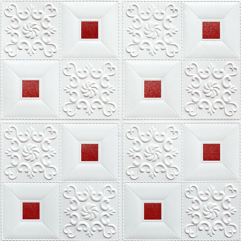 Modern Wall Paneling Foam 3D Embossed Peel and Stick Wall Panel Clearhalo 'Flooring 'Home Improvement' 'home_improvement' 'home_improvement_wall_paneling' 'Wall Paneling' 'wall_paneling' 'Walls & Ceilings' Walls and Ceiling' 1200x1200_e9b7cdde-56f6-4a50-82e9-e344dfad7793