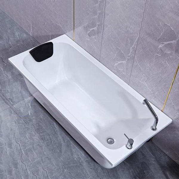 Modern Rectangular Freestanding Bath Acrylic Soaking Pop-up Drain Bathtub Clearhalo 'Bathroom Remodel & Bathroom Fixtures' 'Bathtubs' 'Home Improvement' 'home_improvement' 'home_improvement_bathtubs' 'Showers & Bathtubs' 1200x1200_e9bb440a-08a2-4c71-b425-6818a22d4577