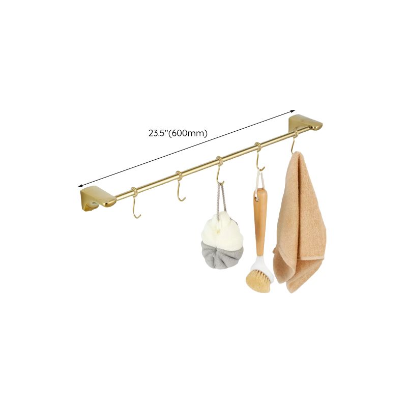 Traditional Bathroom Hardware Gold Bath Shelf Bathroom Accessory Kit Clearhalo 'Bathroom Hardware Sets' 'Bathroom Hardware' 'Bathroom Remodel & Bathroom Fixtures' 'bathroom_hardware_sets' 'Home Improvement' 'home_improvement' 'home_improvement_bathroom_hardware_sets' 1200x1200_e9cc5758-969c-4905-8300-800d7aa6b455