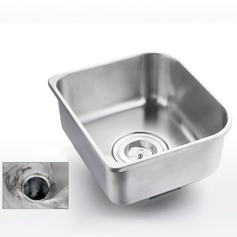 Stainless Steel Kitchen Sink Drop-In Single Bowl Kitchen Sink Clearhalo 'Home Improvement' 'home_improvement' 'home_improvement_kitchen_sinks' 'Kitchen Remodel & Kitchen Fixtures' 'Kitchen Sinks & Faucet Components' 'Kitchen Sinks' 'kitchen_sinks' 1200x1200_e9d7f7fa-d048-4349-a569-bf2626ee27b1